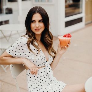 Polka dot two piece set SIZE M